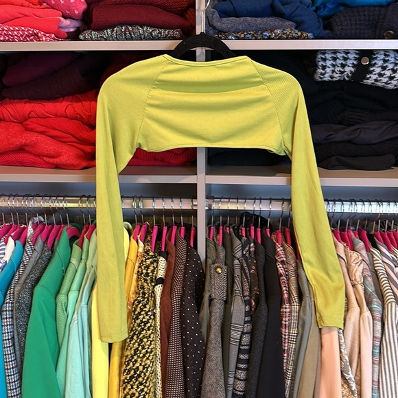 SHEIN green long sleeve shrug top size M - Picture 3 of 3